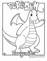 Pokemon Dragonite Coloring Pages Pikachu Drawing Colouring Kids Sheets Color Printable Print Easy Pokémon Drawings Getdrawings Visit Choose Board sketch template
