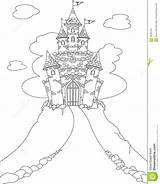 Castle Coloring Princess Pages Disney Color sketch template