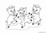 Pigs Coloring4free sketch template