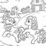 Pony Little Coloring Ponies Pages Adagio Dazzle Running Hellokids Rainbow sketch template
