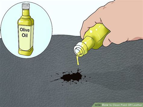 ways  clean paint  leather wikihow
