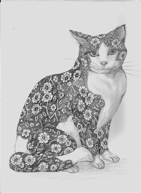 calico cat  lkathleen  deviantart