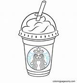 Starbucks Frappuccino sketch template