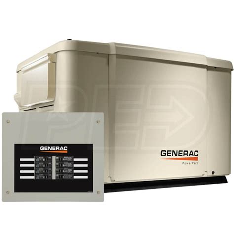 generac  powerpact kw home standby generator system  amp  circuit ats