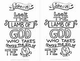 Coloring Lamb God Bible Pages Verse Verses Clipart Jesus Abc Show John Spanish Silhouette Printable Color Awana Animals Made Gospel sketch template