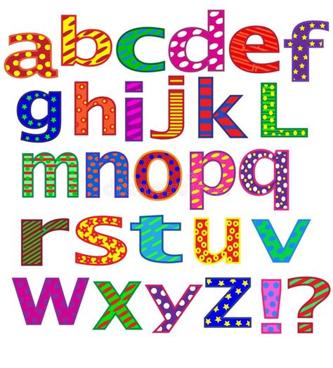 english alphabet letters stock illustration illustration