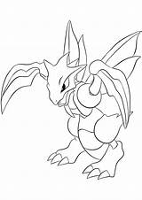 Pokemon Scyther Coloring Pages Type Generation Anime Bug Kids Flying sketch template