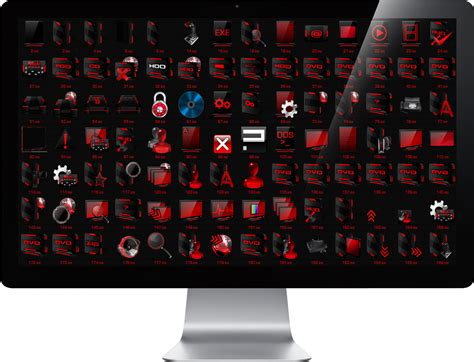 hud machine red ipack icons [download free]