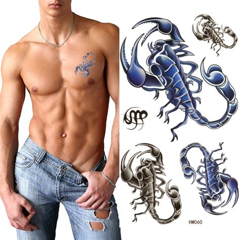 Men Sex Products Fake Temporary Tattoo Stickers Waterproof Body