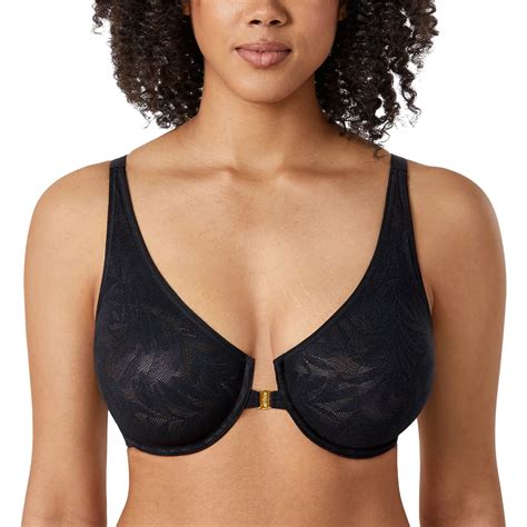 aisilin women s front closure bra unlined lace plunge sexy underwire