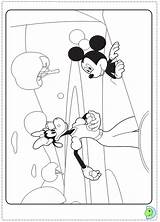 Coloring Mickey Clubhouse Mouse Print Dinokids Close sketch template