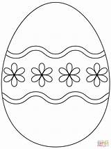 Easter Egg Coloring Pages Drawing Simple Printable Pattern Flower Eggs Color Supercoloring Print Drawings Coloriage Paques Oeuf Paper Kids Paintingvalley sketch template