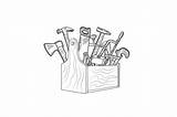 Woodwork Drawn Toolbox Isola Woodworking sketch template