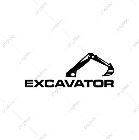 excavating logo vector art png excavator logo design excavator logo