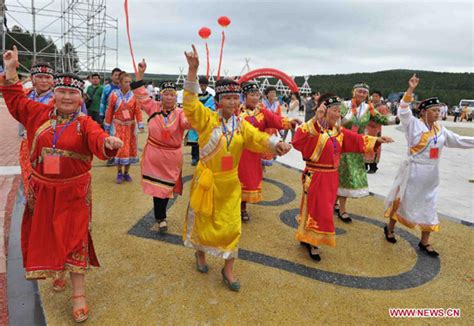 oroqen people celebrate gulunmuta festival  chinas heilongjiang chinaorgcn