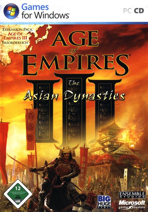 age  empires iii  asian dynasties  box cover art mobygames
