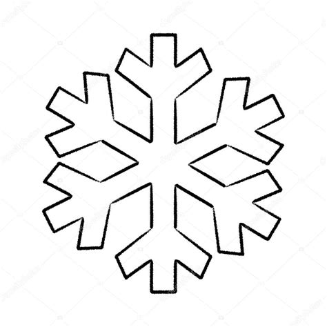 sketch snowflake vector stock vector