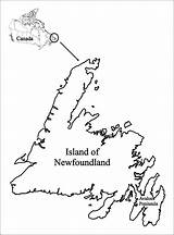 Newfoundland Map Printable Drawing Related Getdrawings Province Information sketch template