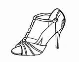 Chaussure Sapato Coloriage Colorare Zapato Sapatos Scarpa Talon Disegno Talons Pintar Acolore Coloritou sketch template