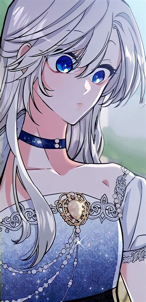 manhwa white hair girl hairstyles art girl webtoon villain novels