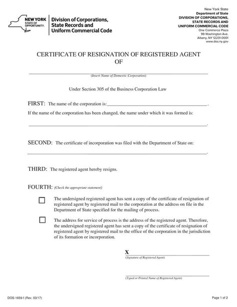 resign  registered agent   york llc  corporation