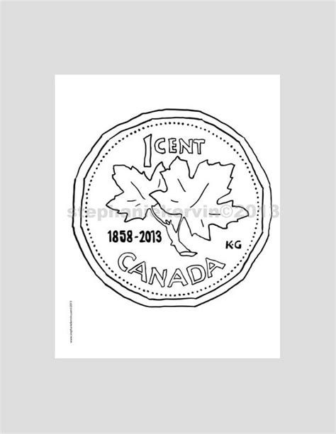 items similar   colouring book single page canadian penny diy