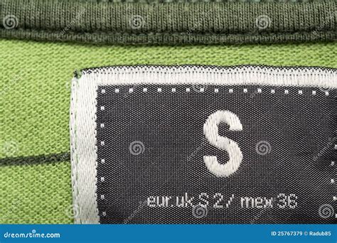 clothing label stock image image  grey extent details