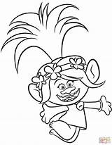 Coloring Pages Troll Trolls Face Printable Getcolorings Poppy Trend sketch template