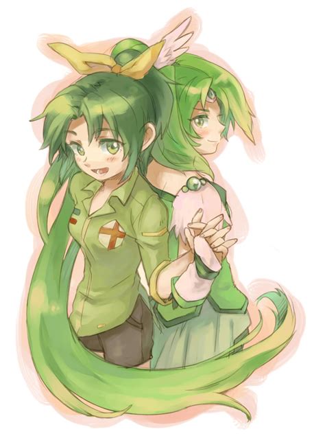 midorikawa nao and cure march precure and 1 more drawn by atsumu