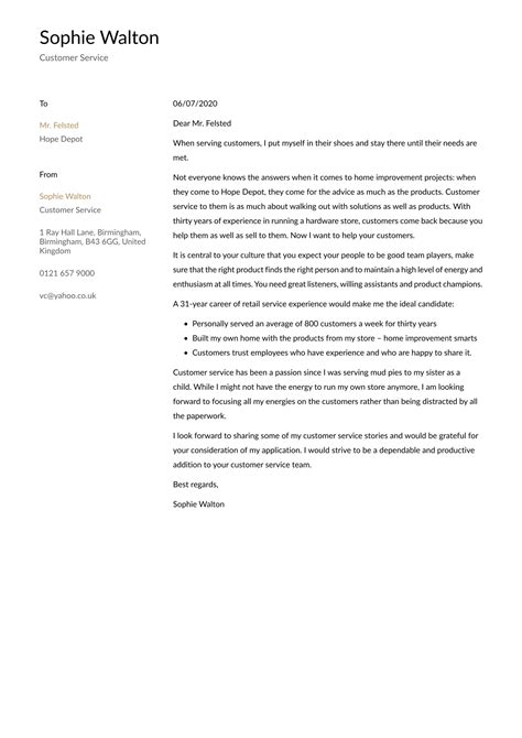 customer service representative cover letter examples expert tips