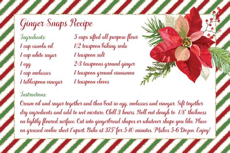 printable recipe cards christmas theyll