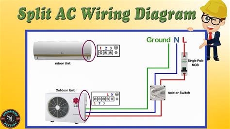 phase air conditioner wiring diagram