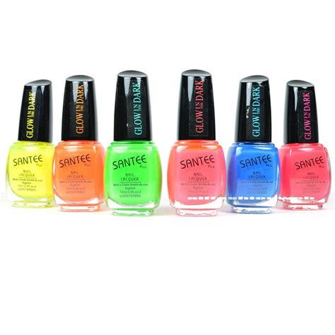 santee glow   dark lot    bottle nail polish lacquer