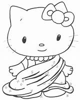 Coloring Kitty Pages Hello Google Kitten Cute Cat Sleeping Kittens Indian Puppy Colouring Color Sari Kids Printable Fluffy Sheet Balloons sketch template