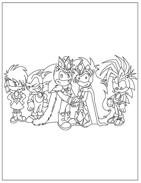 silver sonic coloring pages