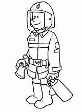 Fireman Sheets Coloringhome sketch template