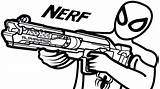 Coloring Nerf Pages Color Gun Machine Clipart Pencil Guns Getcolorings sketch template