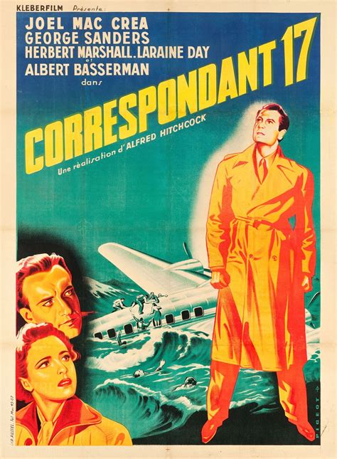 art posters foreign correspondent alfred hitchcock movie poster art