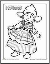 Coloring Pages Netherlands Dutch Traditional Clothing Colouring Holland Greek Kids Flag Worksheets Peruvian Omaľovánky Detailed Color Sheets Around Children Stitch sketch template