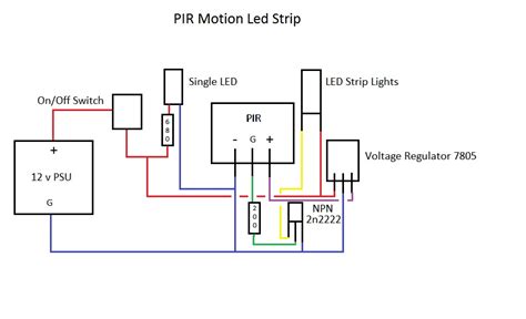 transistors  led strip lights controlled  pir   add ldr  project electrical