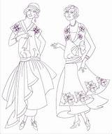 Fashion Coloring Vintage Pages Nicole 2007 May Florian Created sketch template