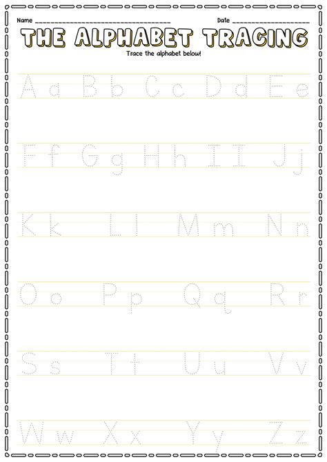preschool handwriting worksheets  practice pages kindergarten