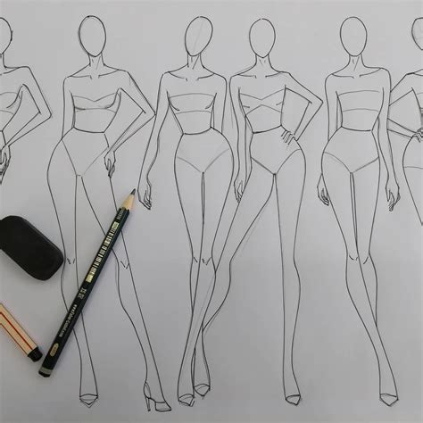 croquis de moda fashion ilustration cuaderno de bocetos de moda