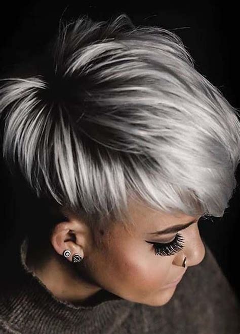 Best Platinum Blonde And Silver Hair Color Ideas For Women 2020 Short
