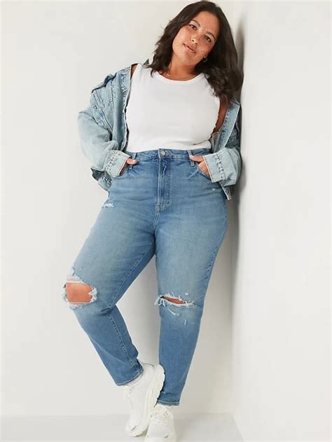 old navy higher high waisted o g straight ripped jeans best women s