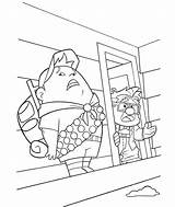 Coloring Pages House Pixar Russell Disney Movie Printable Sheets Scared Color Cartoon Colouring Drawing Kids Print Characters Balloons Children Adult sketch template
