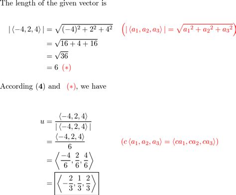 find  unit vector     direction    quizlet