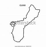 Guam sketch template