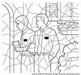 Missionaries Coloring Elder sketch template