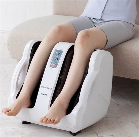 Japanese Thrive Foot Leg Massager Atomic Gear White Md 7100 W Massage